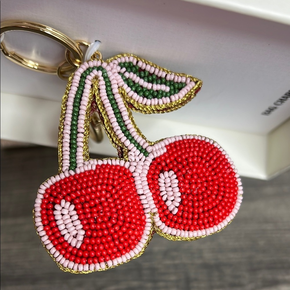 Haute Hippie | Beaded Cherry Bag Charm 🍒 - Picture 3 of 3